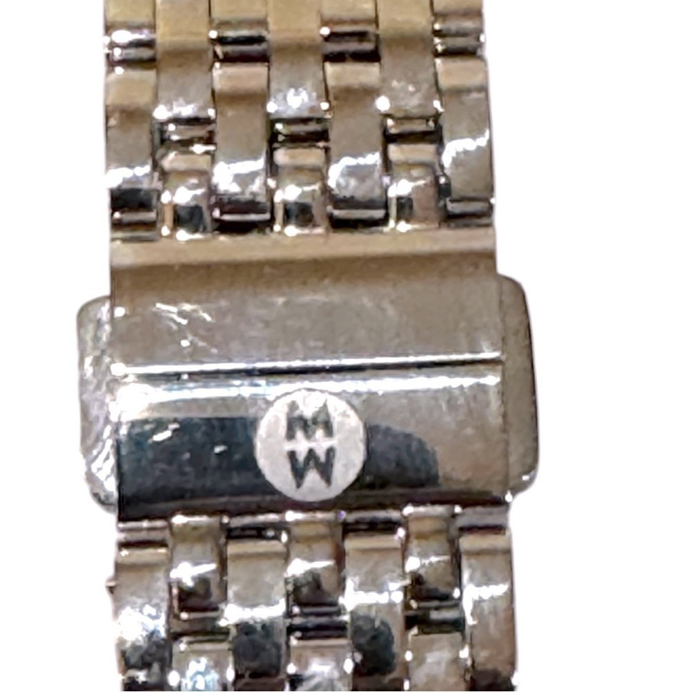 New ! Michele Releve Silver Diamond Watch - Picture 5 of 11